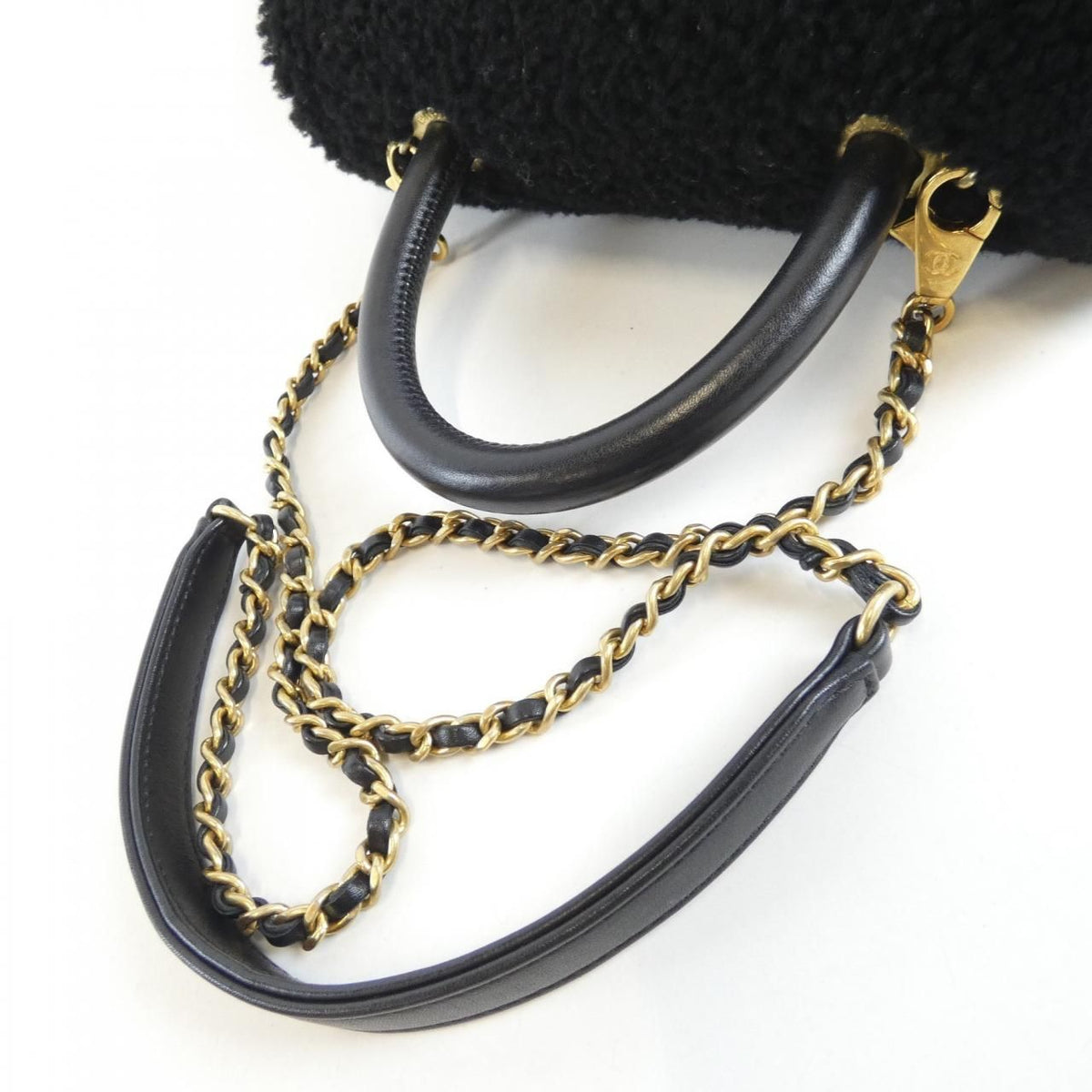 Chanel Coco Handle Shearling Lamb Calf Bag