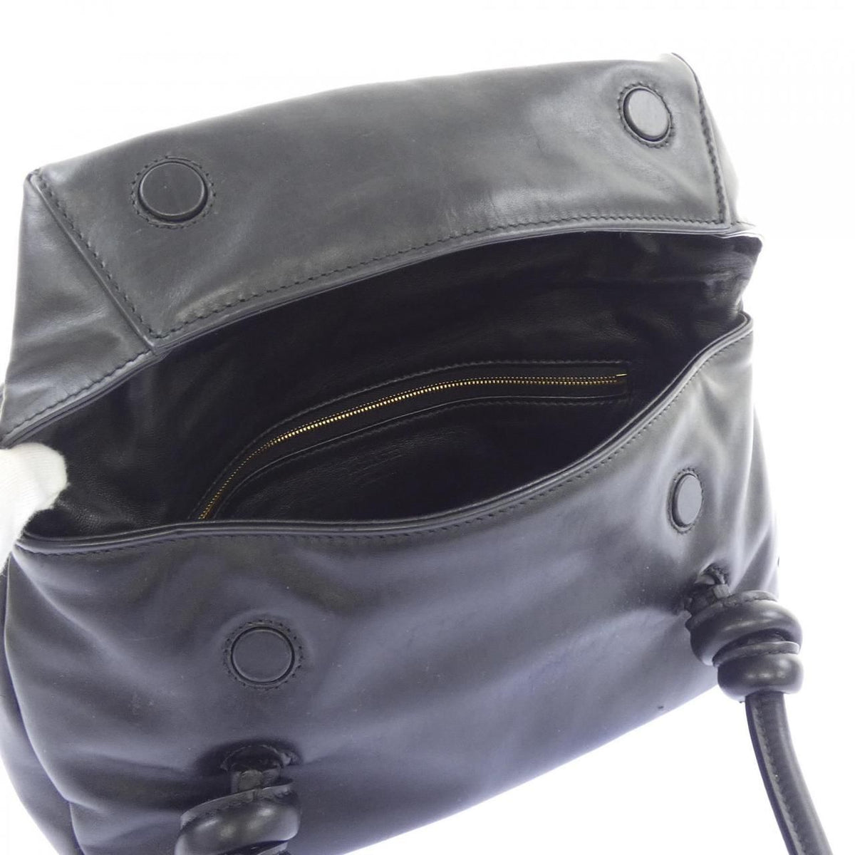 Jil Sander KNOT SHOULDER Leather Shoulder Bag