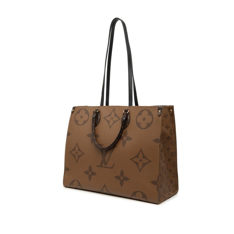 Louis Vuitton Onthego GM Monogram Reverse Leather 2way bag