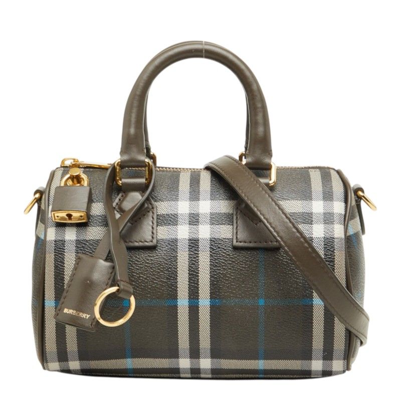 Burberry Mini Bowling PVC Leather 2way Bag