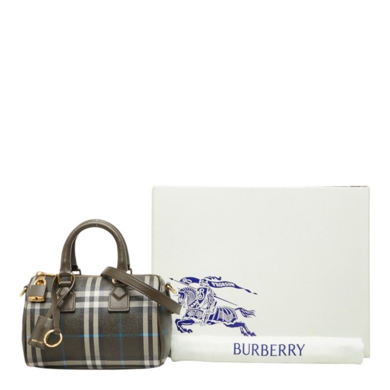 Burberry Mini Bowling PVC Leather 2way Bag