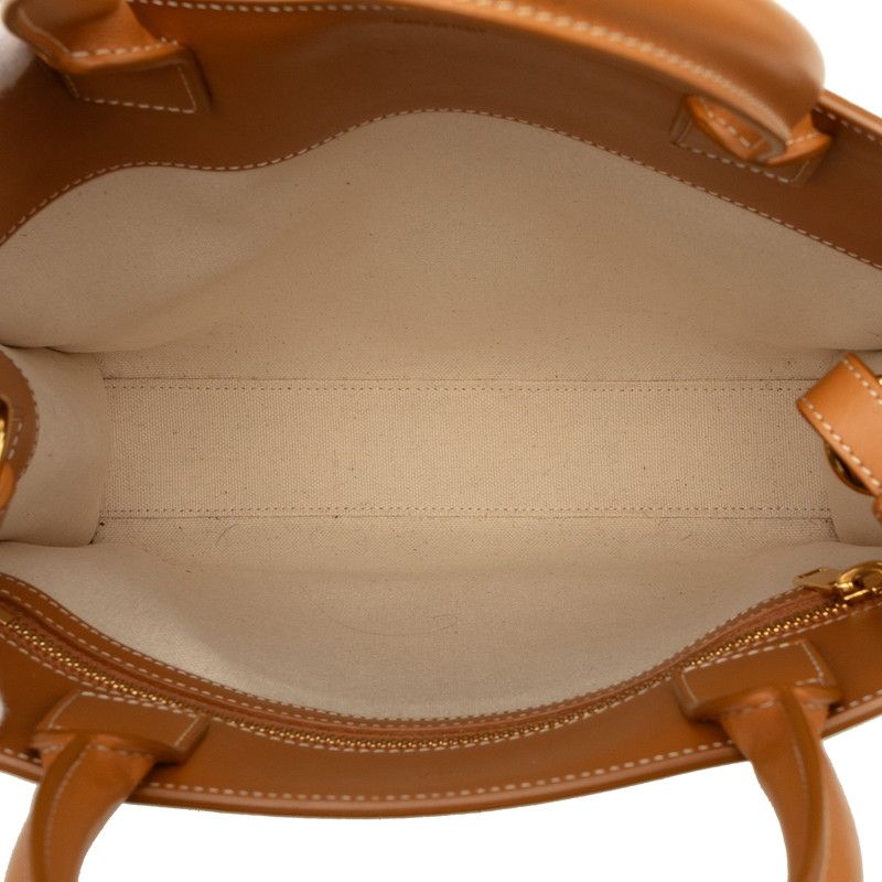 CELINE Vertical Cabas Small Cotton Leather 2way Bag