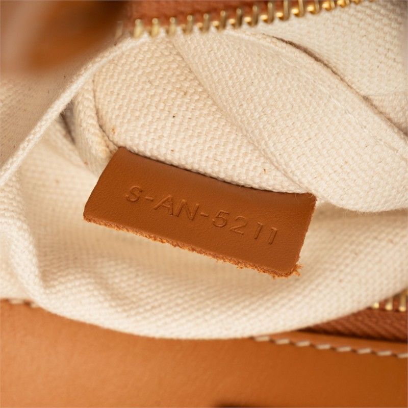 CELINE Vertical Cabas Small Cotton Leather 2way Bag