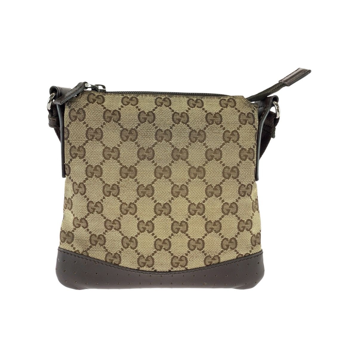 Gucci GG Canvas Leather Shoulder Bag