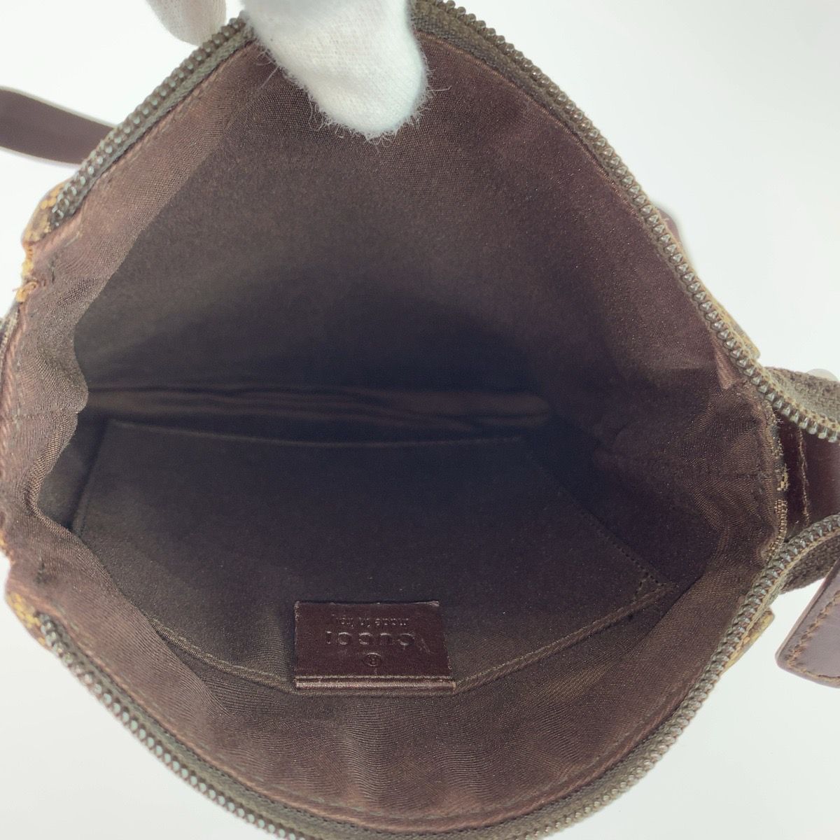 Gucci GG Canvas Leather Shoulder Bag