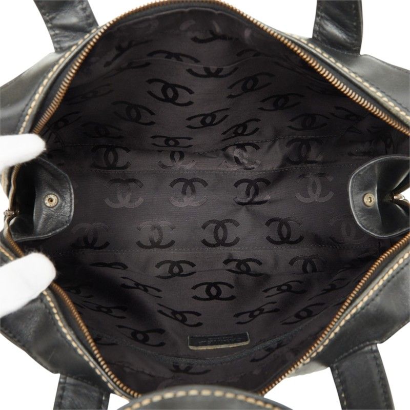Chanel Coco Mark Wild Stitch Leather Handbag