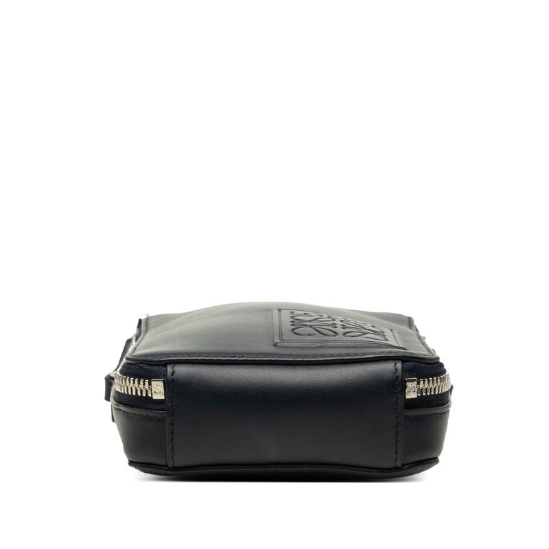 Loewe Anagram Vertical Crossbody Pocket Leather Shoulder Bag