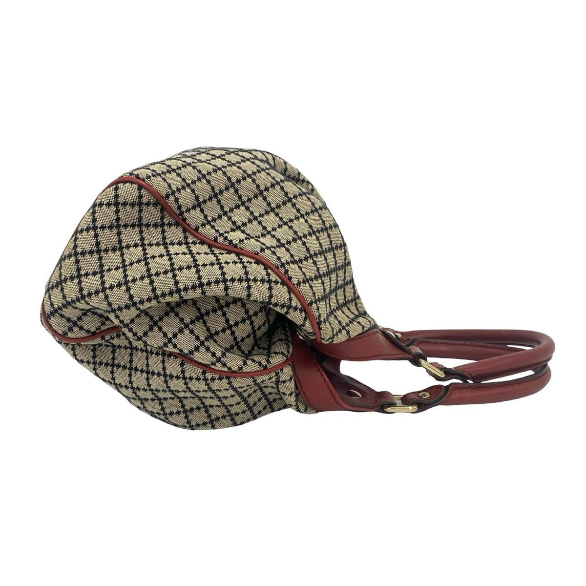 Gucci Sukey Diamante Canvas Leather Tote Bag