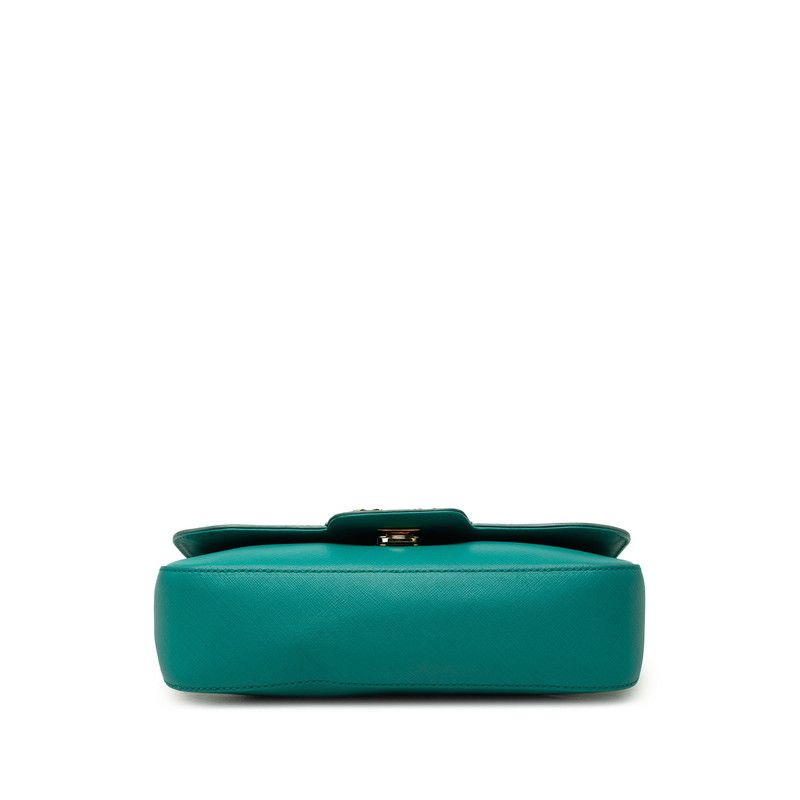 Salvatore Ferragamo Gancini Leather Shoulder Bag