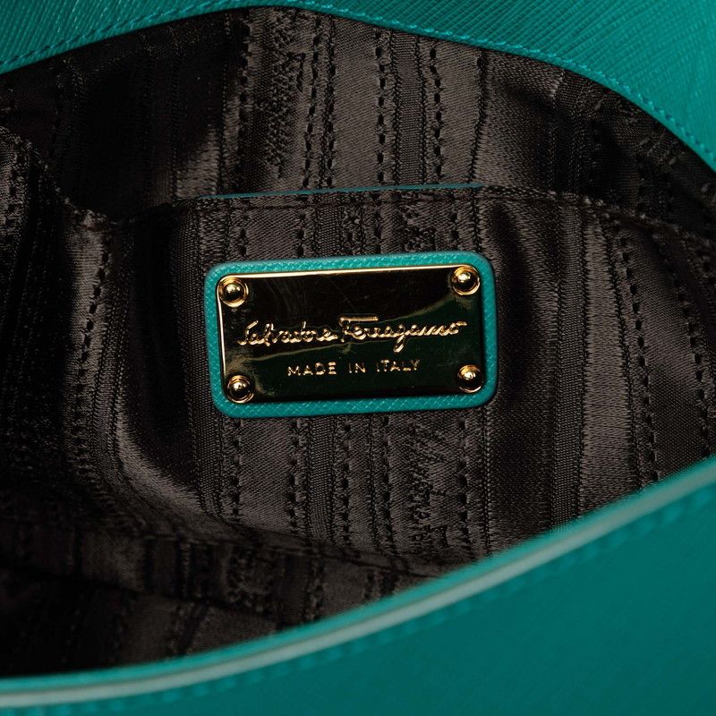 Salvatore Ferragamo Gancini Leather Shoulder Bag