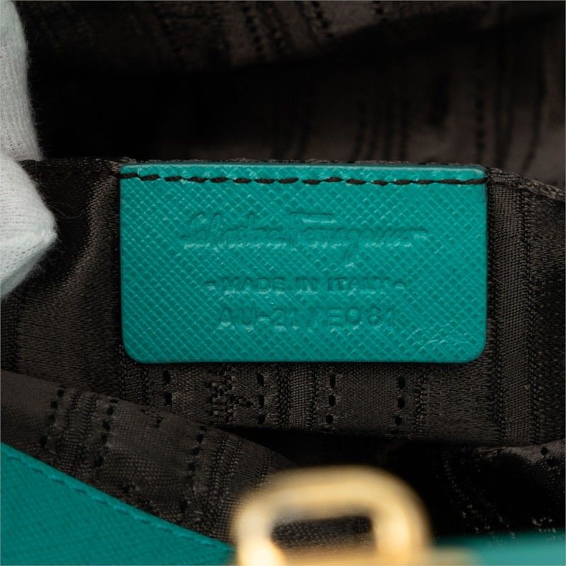 Salvatore Ferragamo Gancini Leather Shoulder Bag