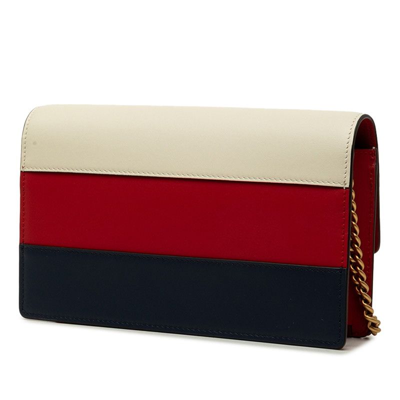 Gucci Queen Margaret Leather Chain Wallet
