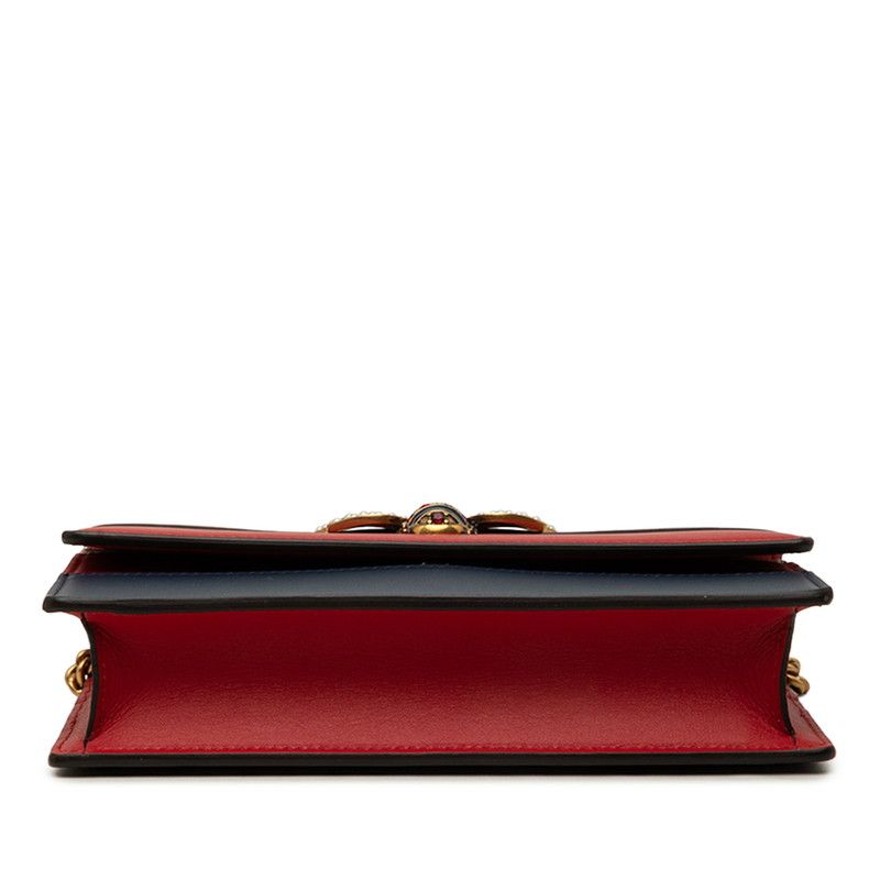Gucci Queen Margaret Leather Chain Wallet