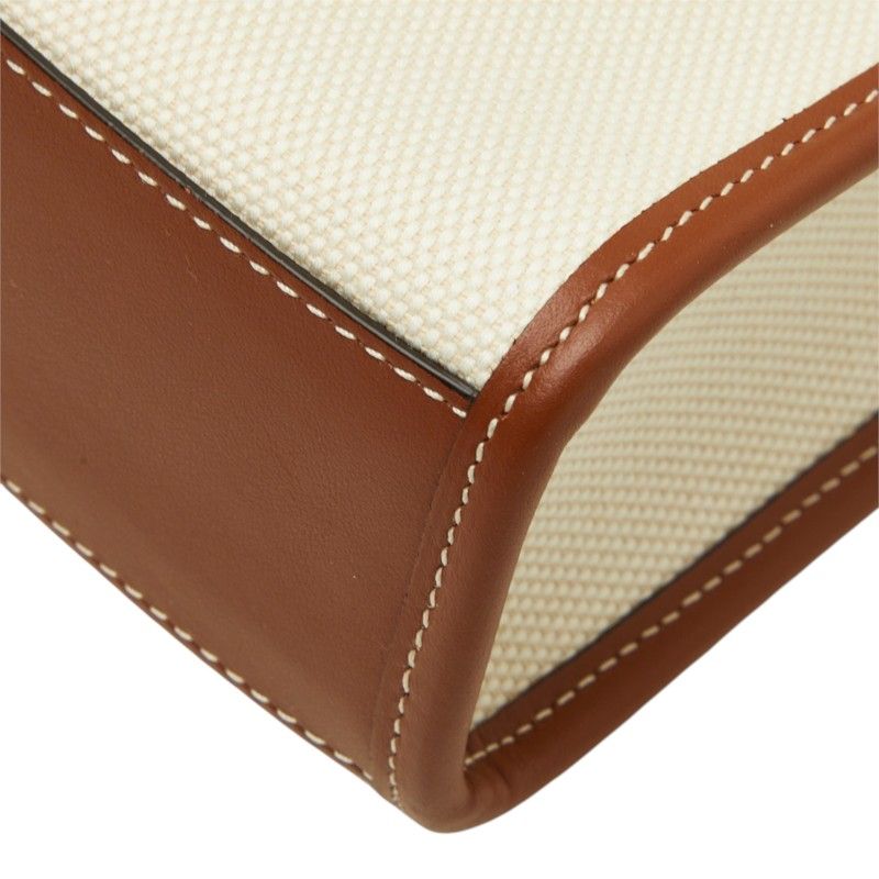 Burberry Micro Frances Canvas Leather 2way Bag