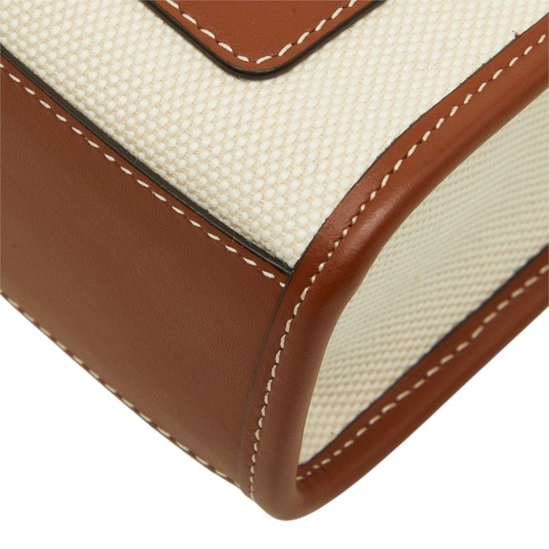 Burberry Micro Frances Canvas Leather 2way Bag
