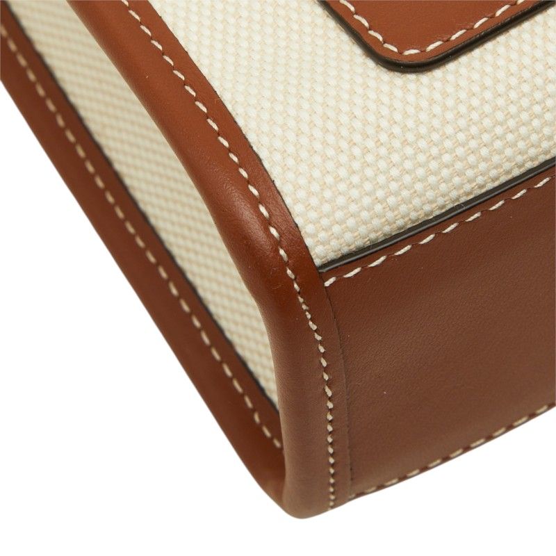 Burberry Micro Frances Canvas Leather 2way Bag