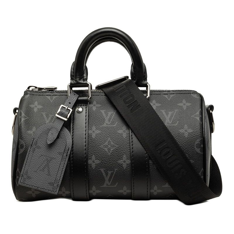 Louis Vuitton Keepall Bandouliere 25 Monogram Eclipse Reverse PVC Bag