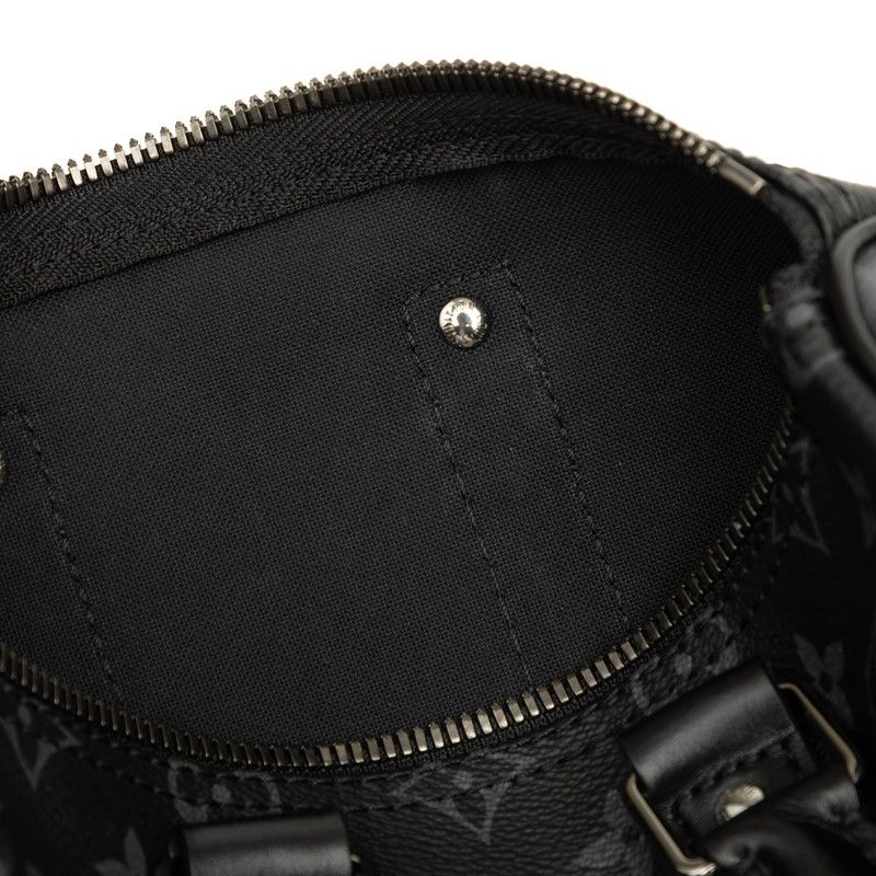 Louis Vuitton Keepall Bandouliere 25 Monogram Eclipse Reverse PVC Bag