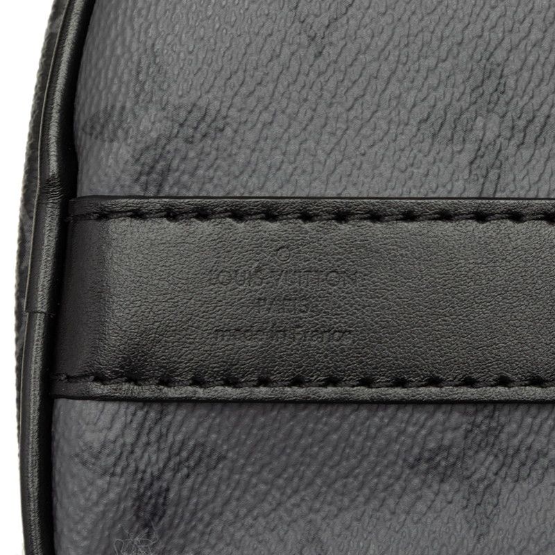Louis Vuitton Keepall Bandouliere 25 Monogram Eclipse Reverse PVC Bag