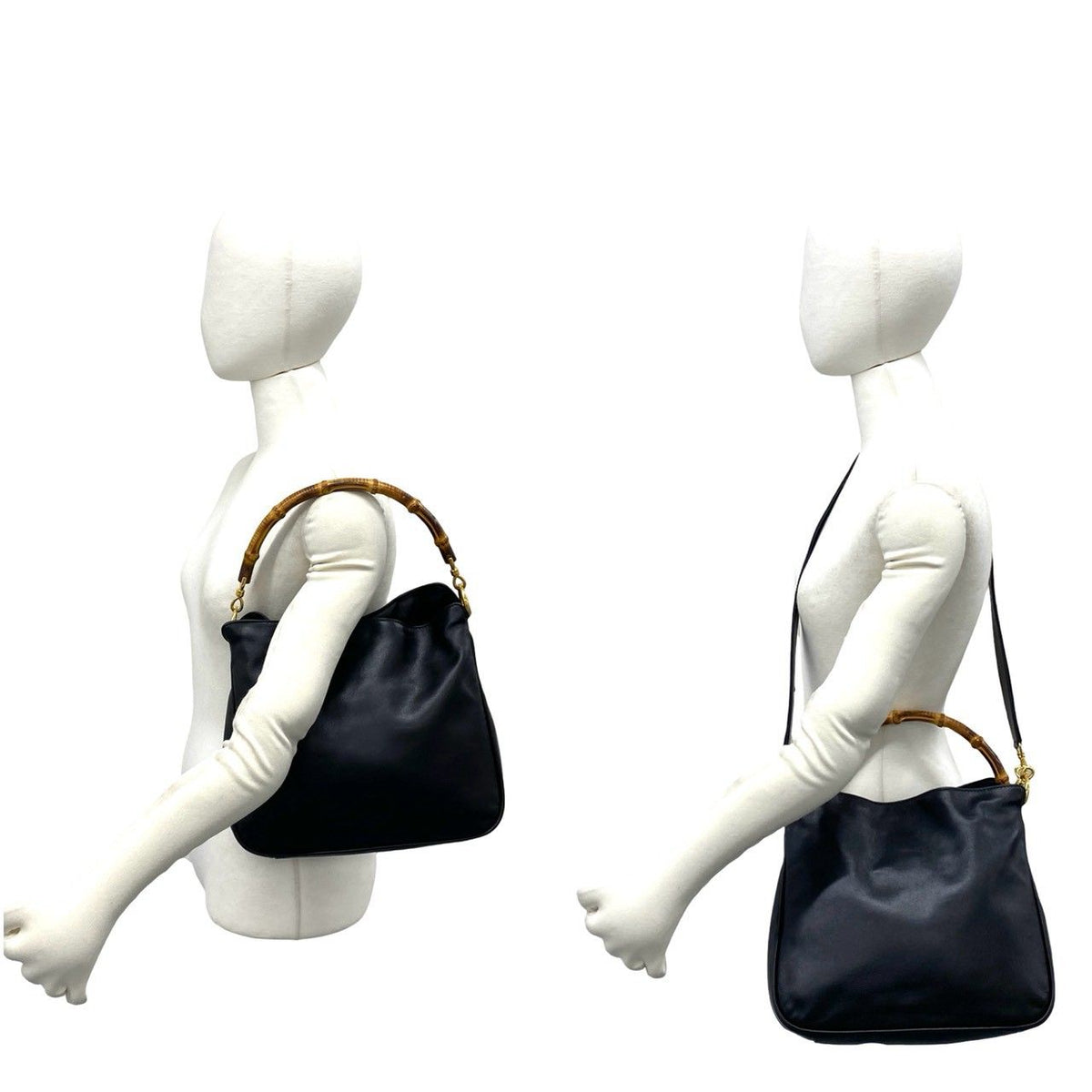 Gucci Bamboo Leather 2way Bag