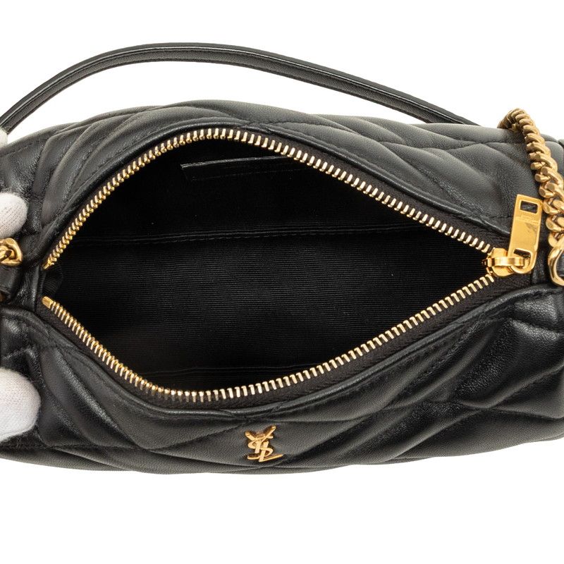 Saint Laurent Sade Mini Tube Bag Leather Handbag