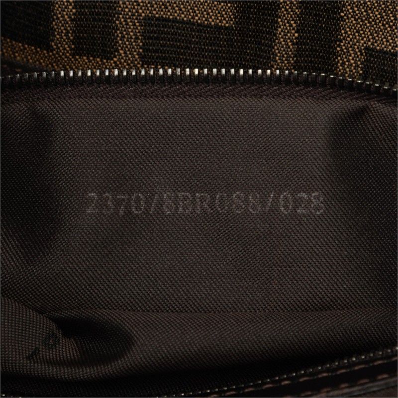 Fendi Zucca Canvas Leather 2way Tote Bag Shoulder Bag
