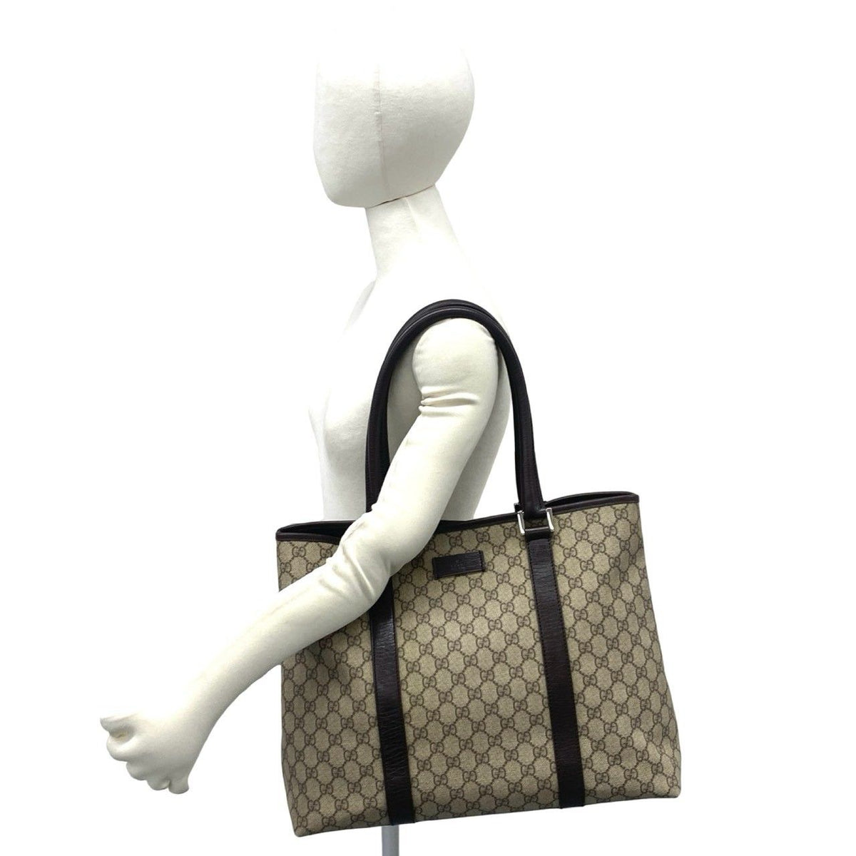 Gucci GG Supreme Leather Tote Bag
