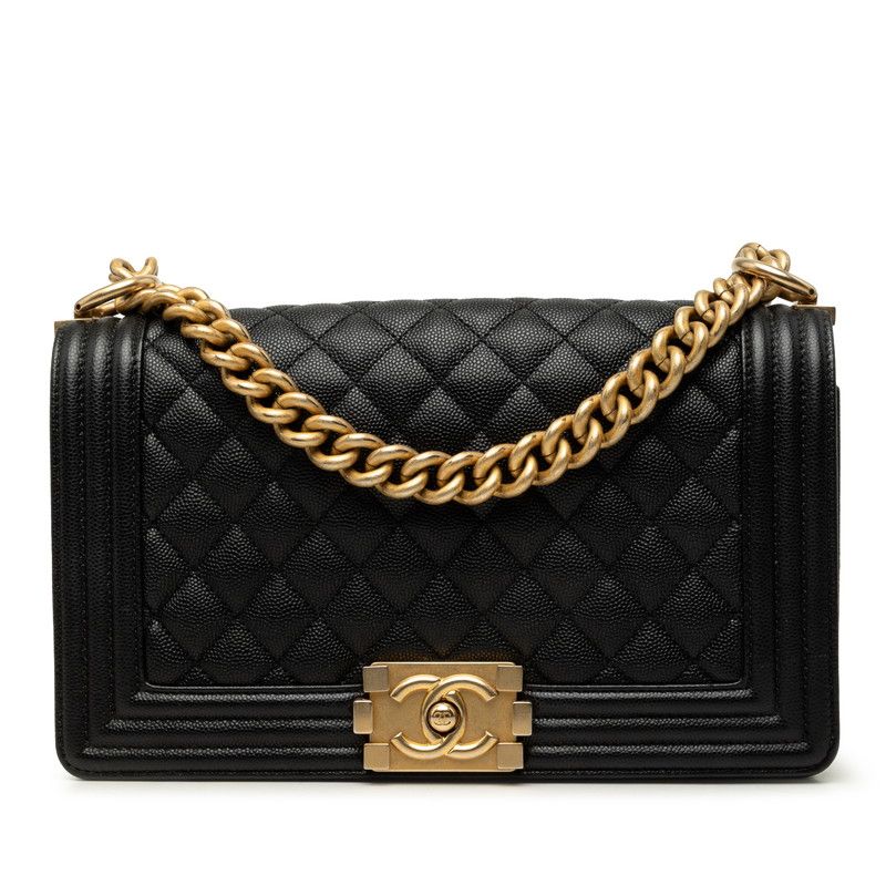 Chanel Boy Chanel Matelasse Caviar Shoulder Bag