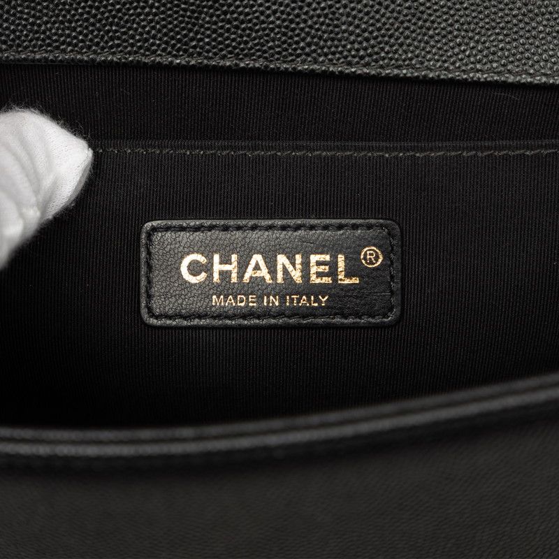 Chanel Boy Chanel Matelasse Caviar Shoulder Bag