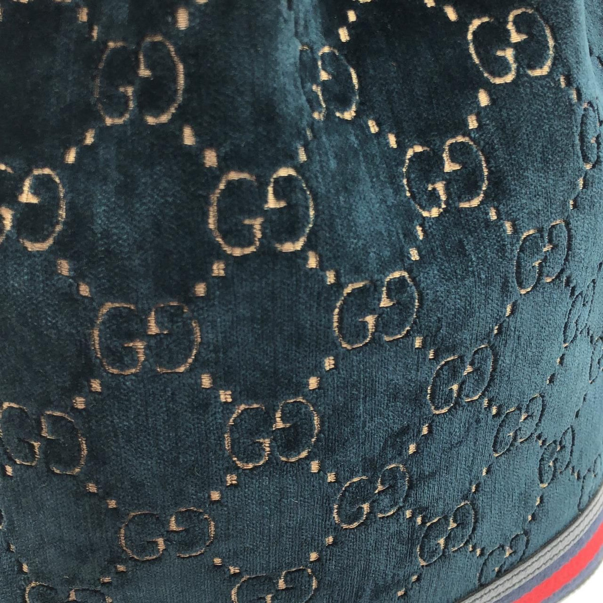 Gucci GG Velvet Leather Shoulder Bag