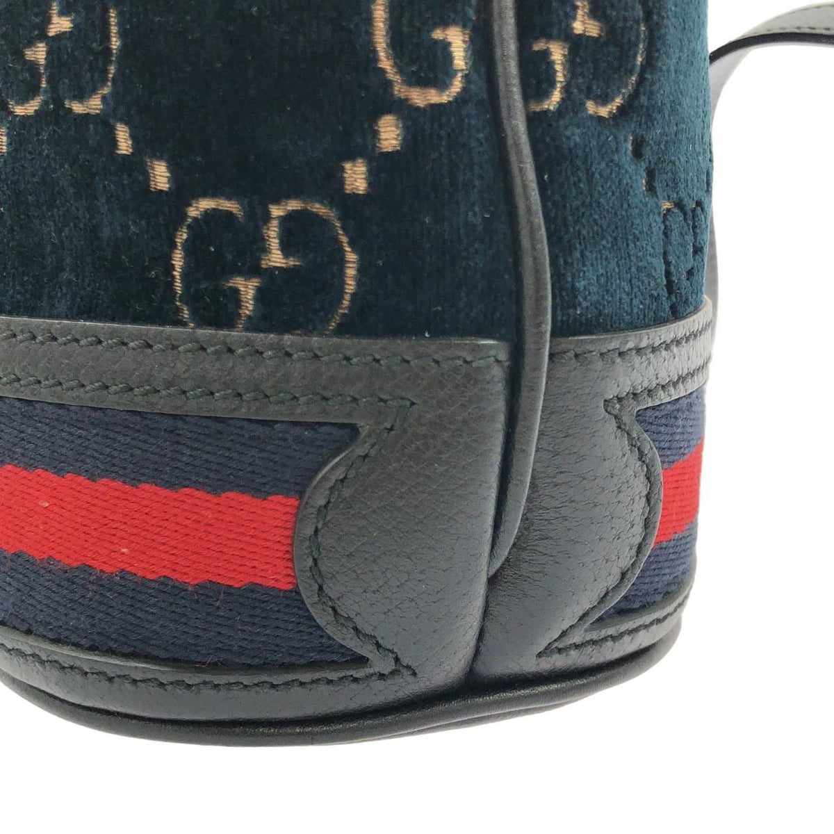 Gucci GG Velvet Leather Shoulder Bag