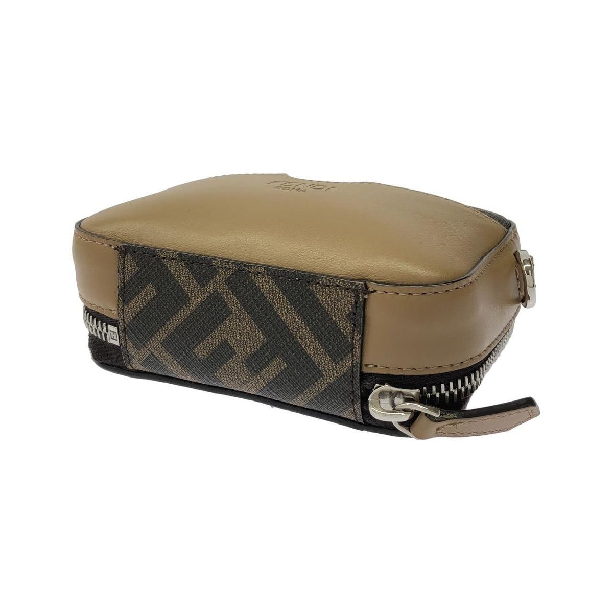 Fendi Coated Canvas Calf Shoulder Bag