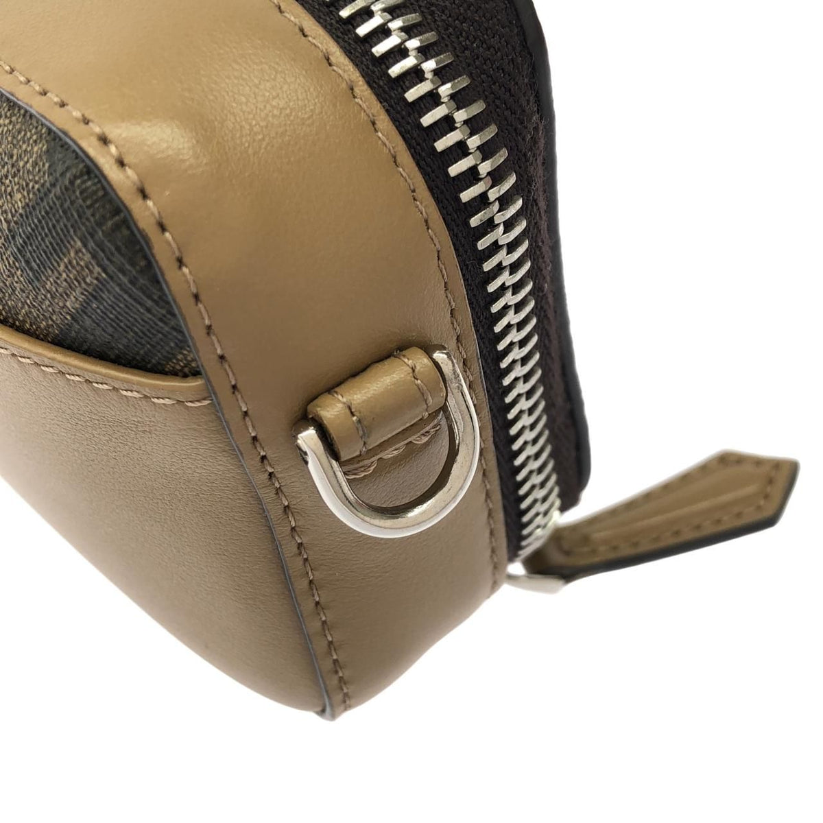 Fendi Coated Canvas Calf Shoulder Bag