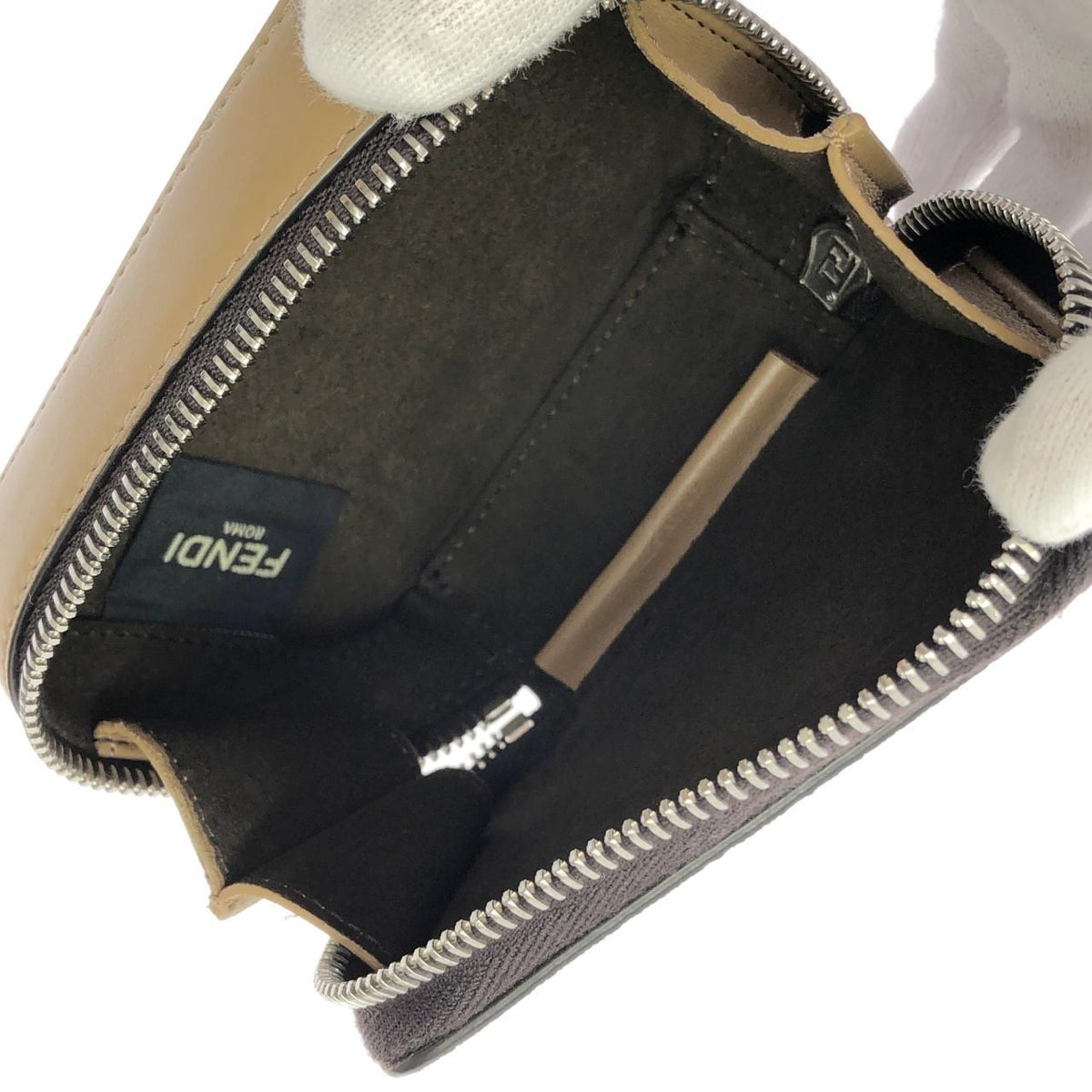 Fendi Coated Canvas Calf Shoulder Bag