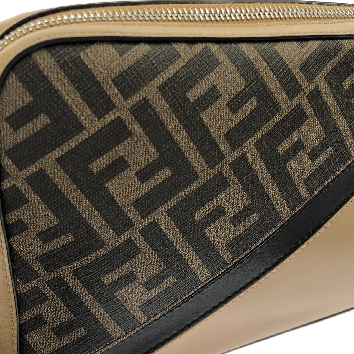 Fendi Camera Case Coated Canvas Shoulder Bag