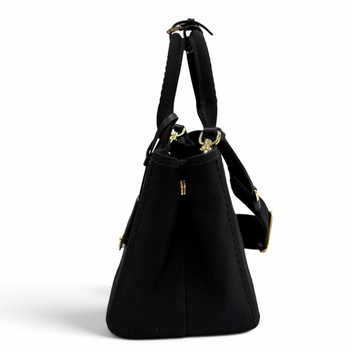 Prada Canapa Jardinire Small Cotton Tote Bag