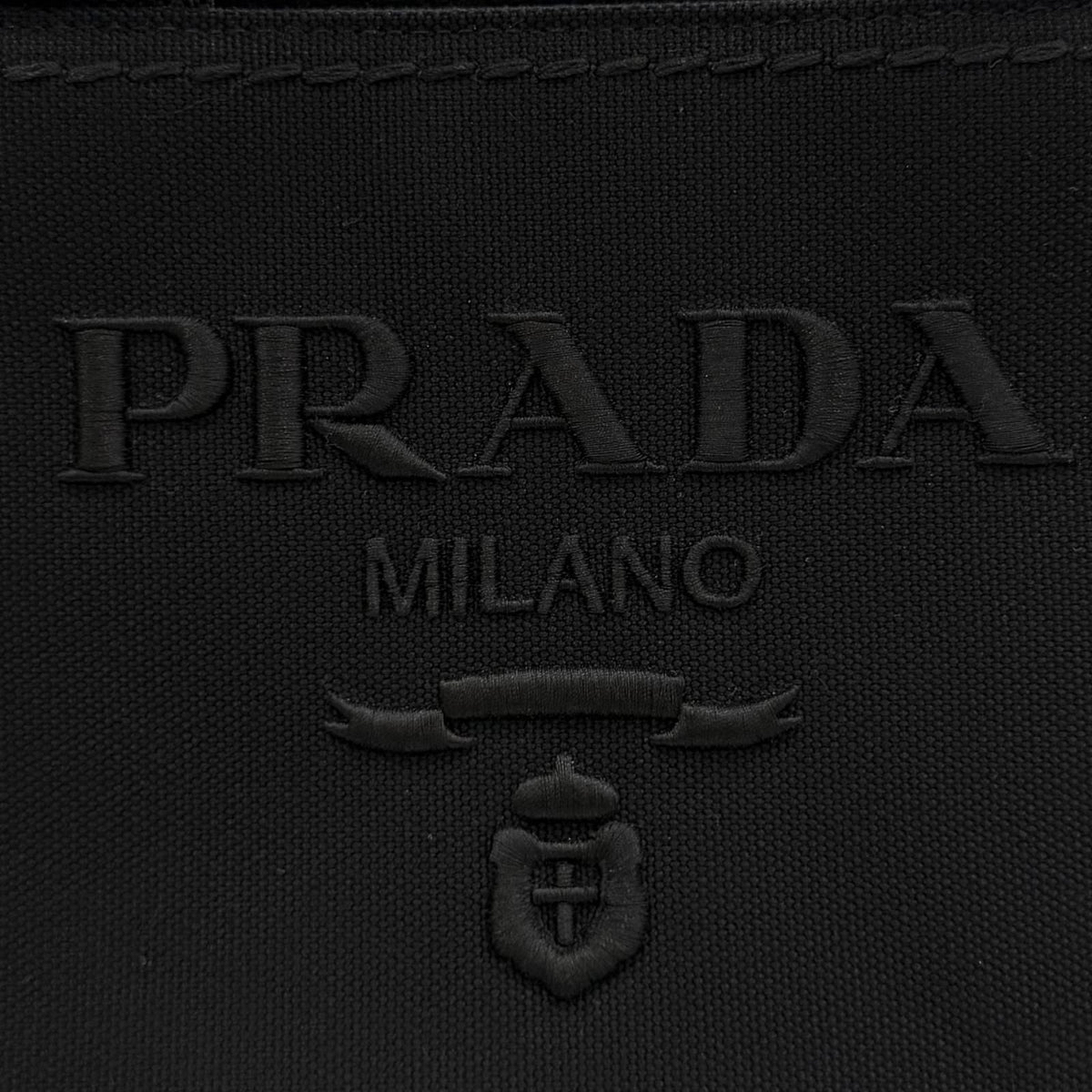 Prada Canapa Jardinire Small Cotton Tote Bag