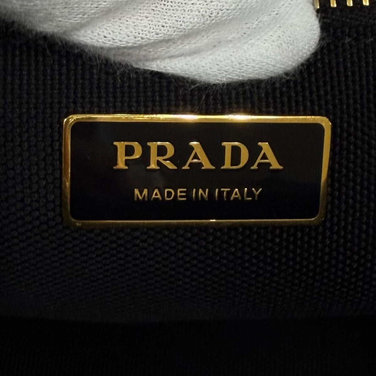 Prada Canapa Jardinire Small Cotton Tote Bag