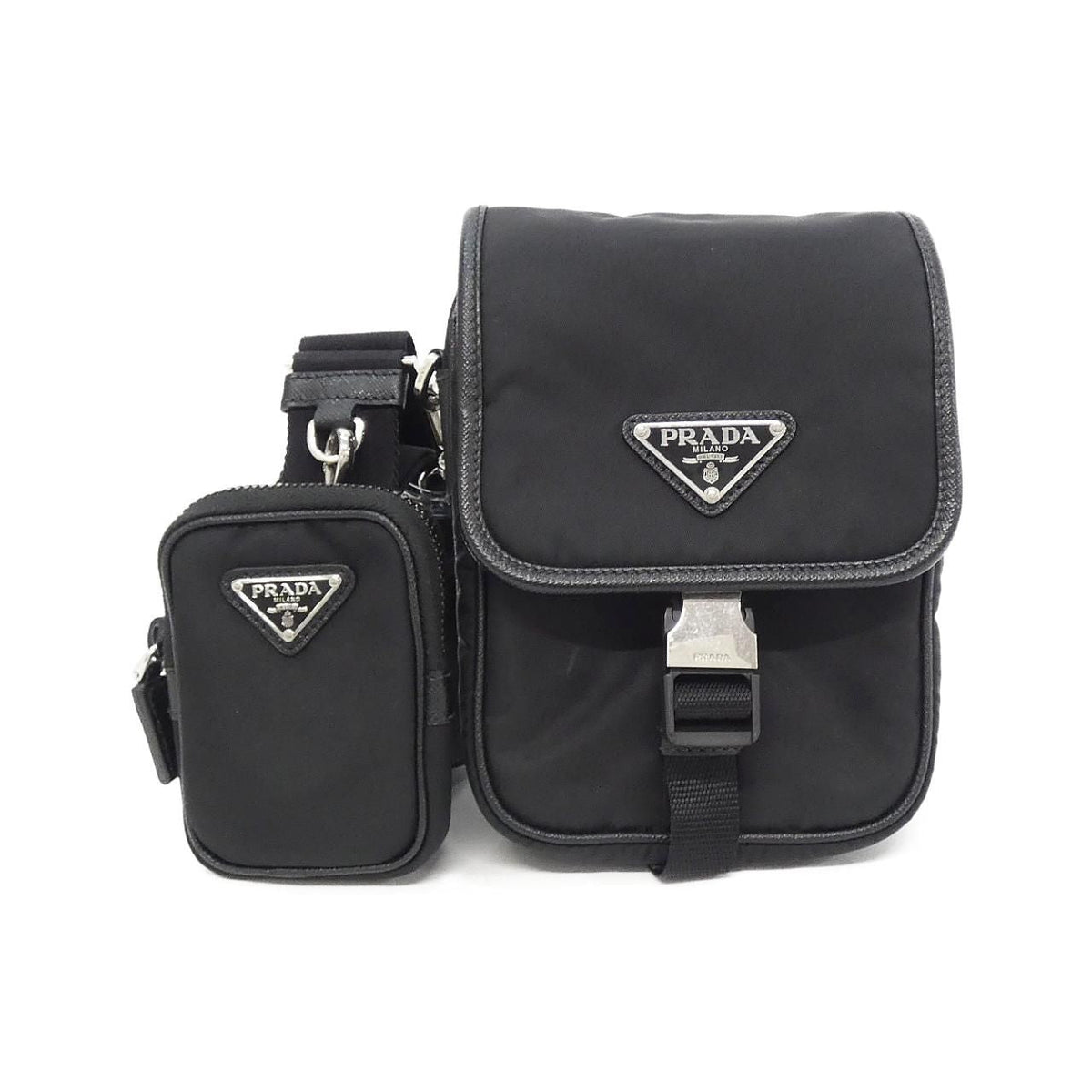 Prada Tessuto Saffiano Shoulder Bag
