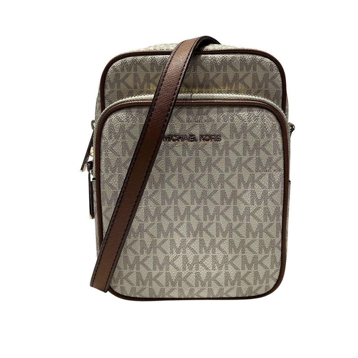 Michael Kors Signature Canvas Leather Shoulder Bag
