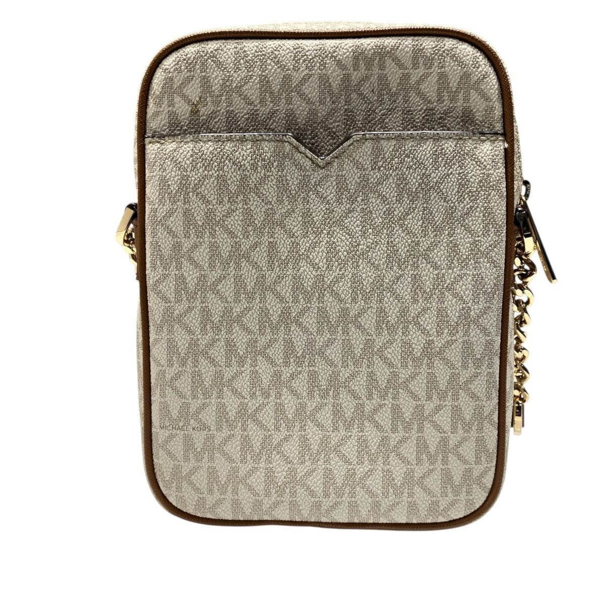 Michael Kors Signature Canvas Leather Shoulder Bag