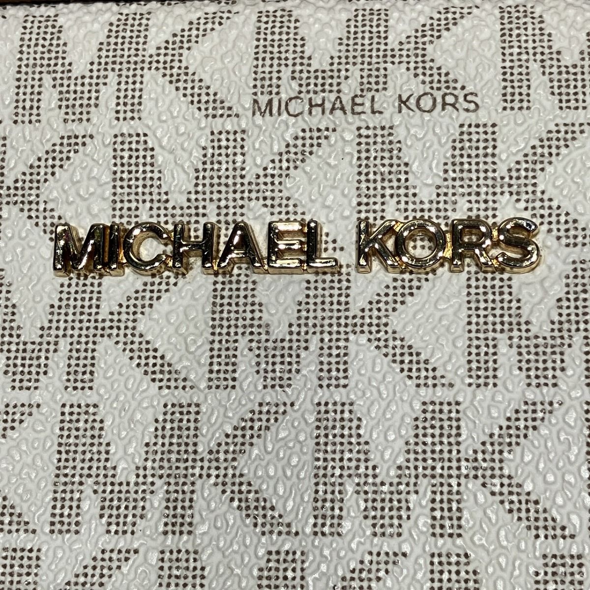 Michael Kors Signature Canvas Leather Shoulder Bag