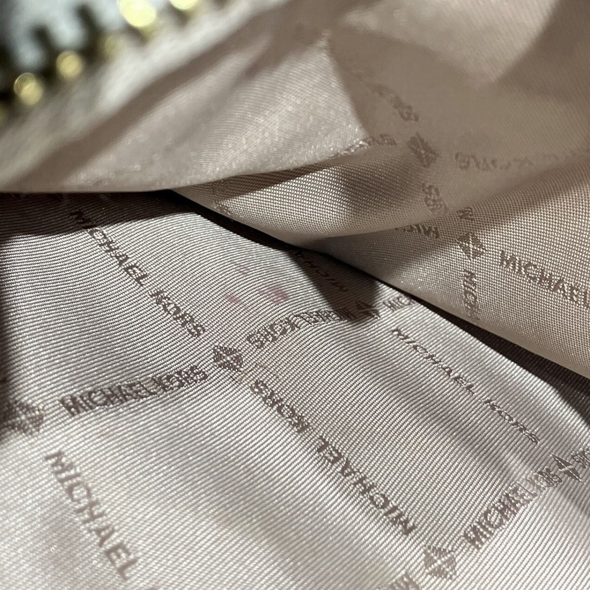 Michael Kors Signature Canvas Leather Shoulder Bag