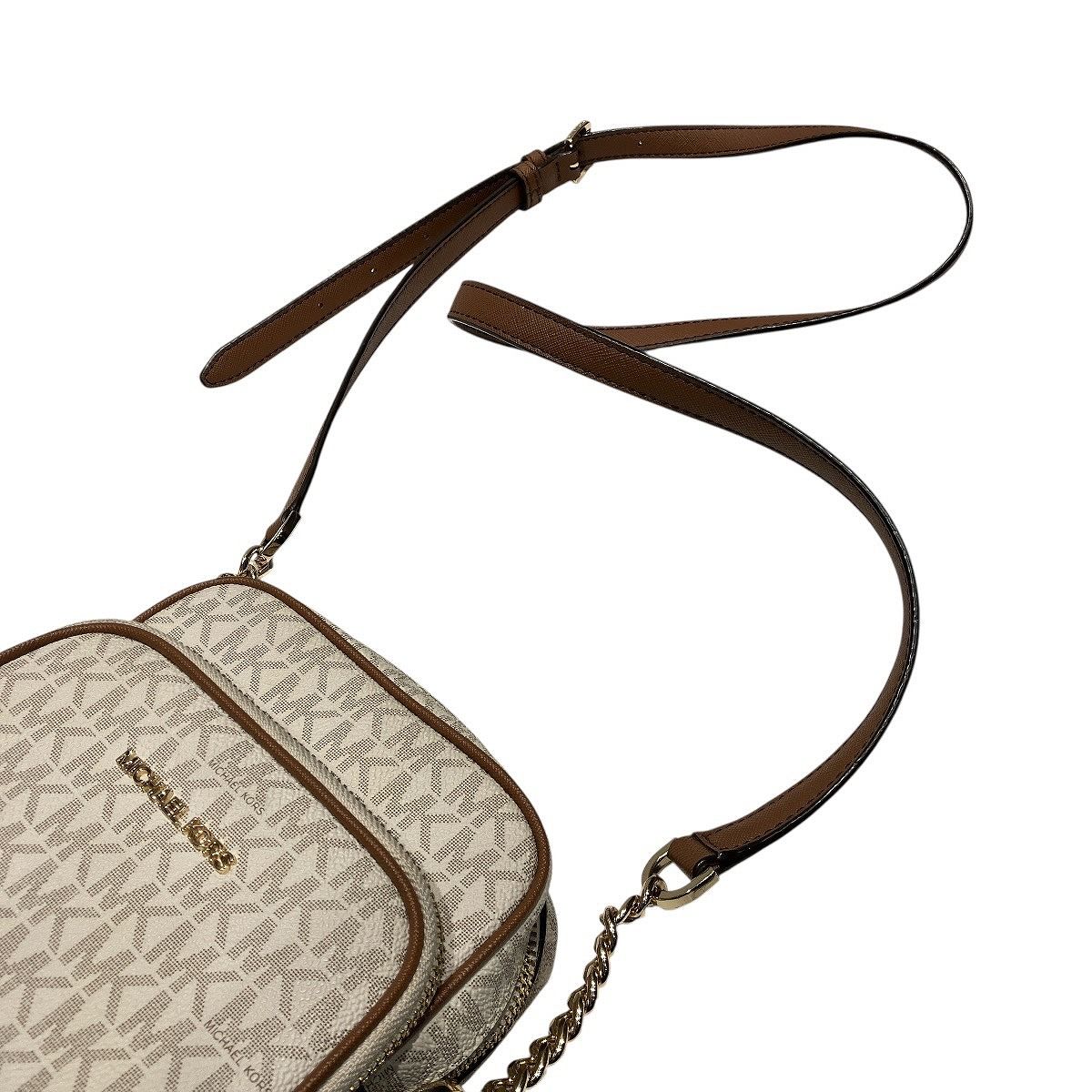 Michael Kors Signature Canvas Leather Shoulder Bag
