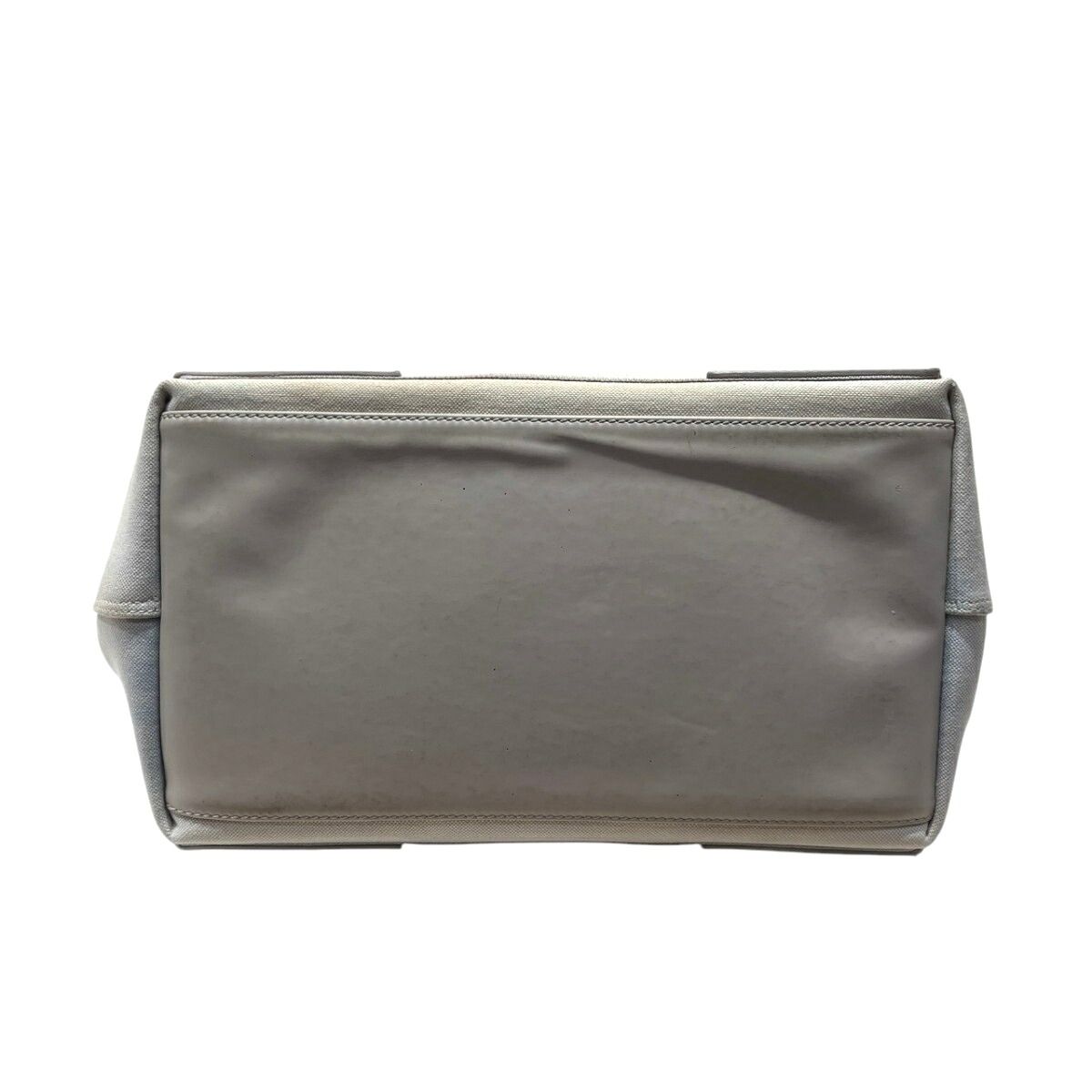 Balenciaga Navy Cabas S Canvas Leather Handbag