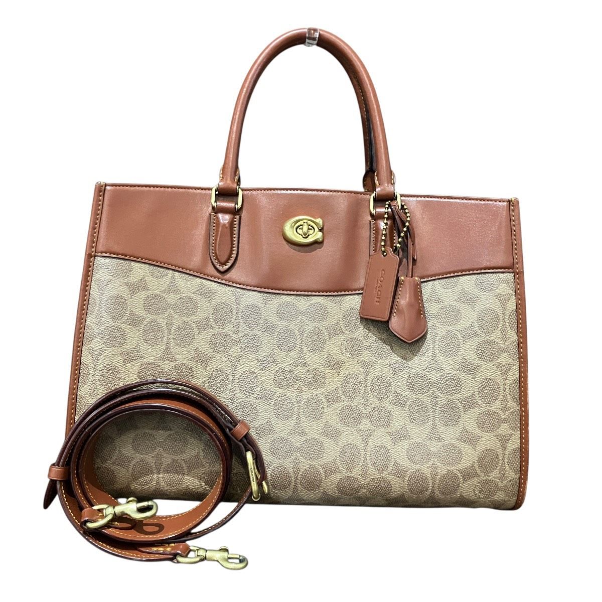 COACH Brooke Carryall Signature Leather PVC Handbag