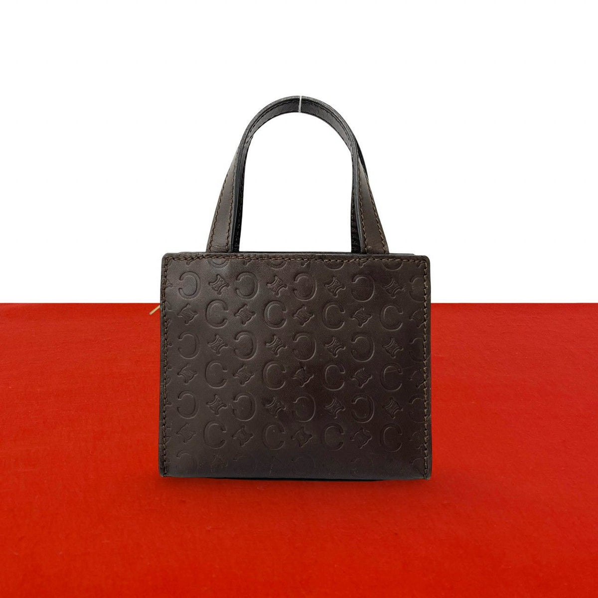 Celine C Macadam Leather Handbag