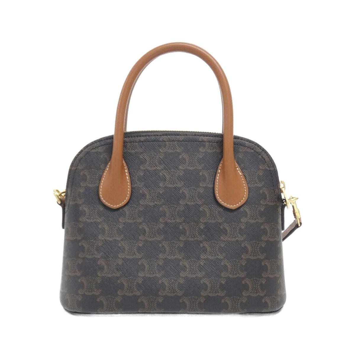 Celine Teen Onollin Trionf Canvas Calf Shoulder Bag