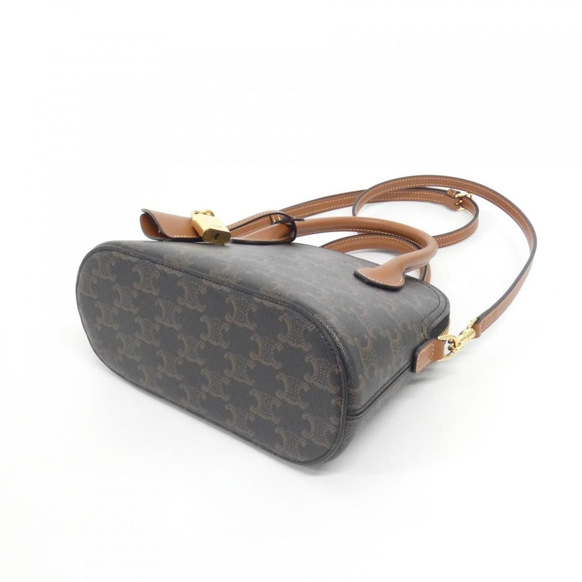 Celine Teen Onollin Trionf Canvas Calf Shoulder Bag