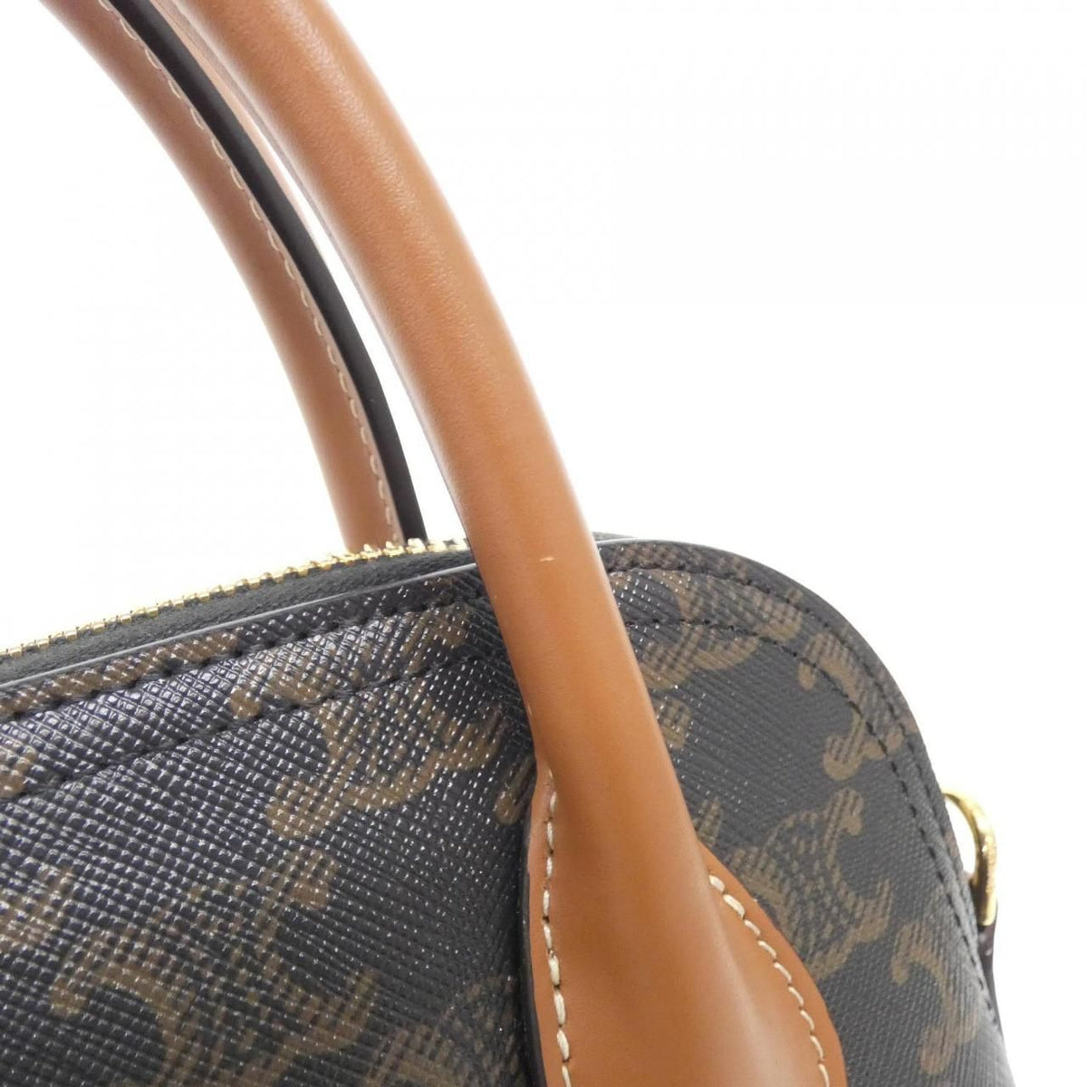 Celine Teen Onollin Trionf Canvas Calf Shoulder Bag